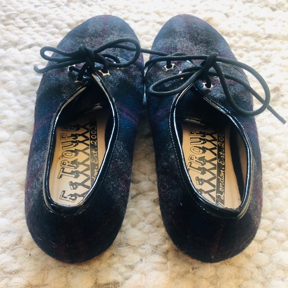 F-Troupe Tartan wool lace-ups - Picture 3 of 5